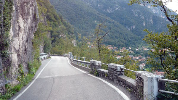 Bergstraße nach Bellagio - südlich von Limonta